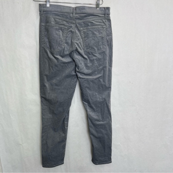 Ann Taylor LOFT size 12 Skinny Leg SOFT FINE CORDUROY grey - Picture 2 of 6